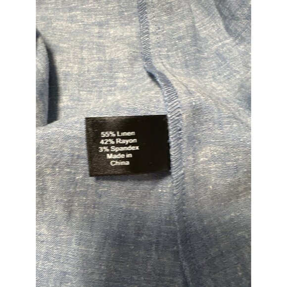 Lane Bryant Womens Open Front Light Blue Blazer Size 18 - Picture 7 of 10